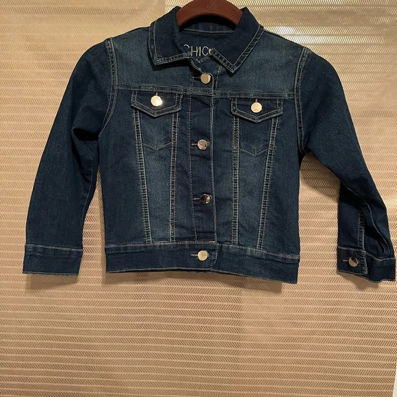 BEADED~VINTAGE~ JEAN JACKET~DIMENSIONAL~AWESOME~ MED - Picture 4 of 5